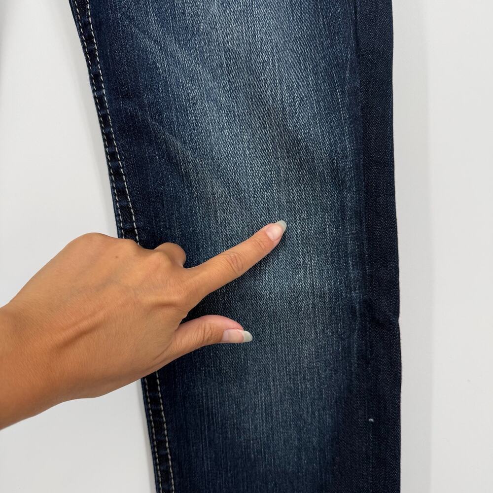 VTG y2k Women's Low Rise Rock Revival Johanna Dark Wash Denim Skinny Jeans Sz 27 - Picture 6 of 9